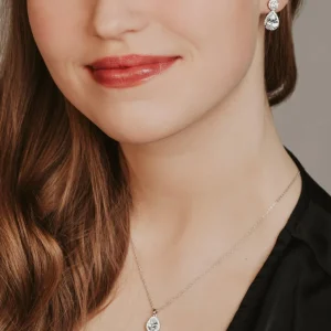 Kristallikaulakoru, FLOLY Paris | Cerise in Silver -pisarakaulakoru