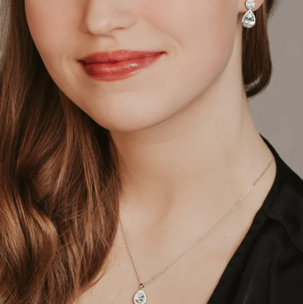 Kristallikaulakoru, FLOLY Paris | Cerise in Silver -pisarakaulakoru