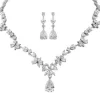 Kristallikorusetti, ATHENA BRIDAL JEWELLERY | Cubic Zirconia Teardrop