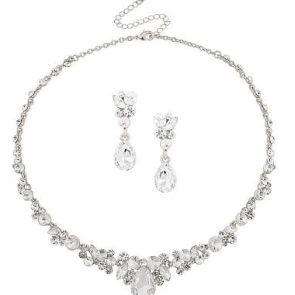 Kristallikorusetti, ATHENA BRIDAL | Crystal Enchantment Necklace Set