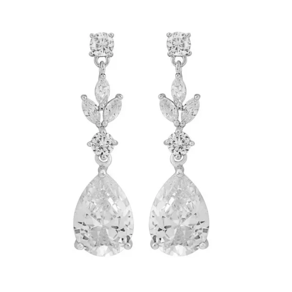 Kristallikorusetti, ATHENA BRIDAL JEWELLERY | Cubic Zirconia Teardrop