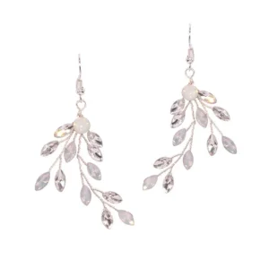 Kristallikorvakorut, ATHENA BRIDAL | Crystal and Opal Twine Earrings