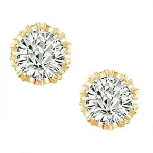 Kristallikorvakorut, ATHENA BRIDAL | Princess Crystal Earrings in Gold