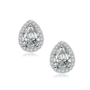 Kristallikorvakorut, ATHENA BRIDAL JEWELLERY | Crystal Teardop