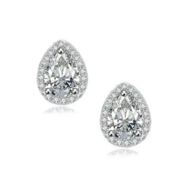 Kristallikorvakorut, ATHENA BRIDAL JEWELLERY | Dainty Teardop