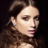 Kristallikorvakorut, ATHENA BRIDAL | Glamour Cluster Earrings