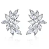 Kristallikorvakorut, ATHENA BRIDAL | Luxurious Cluster Earrings