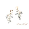 Kristallikorvakorut, ATHENA BRIDAL | Natural Pearl Twine Earrings in RG