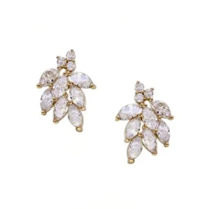 Kristallikorvakorut, ATHENA BRIDAL | Dainty Bella Earrings in Gold