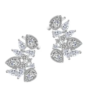 Kristallikorvakorut, ATHENA BRIDAL | Glamour Cluster Earrings