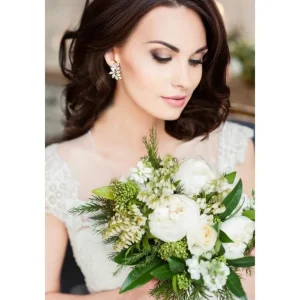 Kristallikorvakorut, ATHENA BRIDAL | Luxurious Cluster Earrings