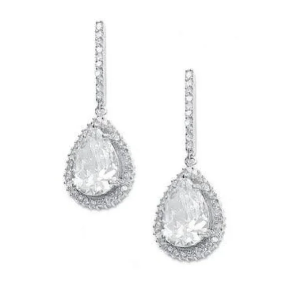 Kristallikorvakorut/ATHENA BRIDAL JEWELLERY, Chic Teardop