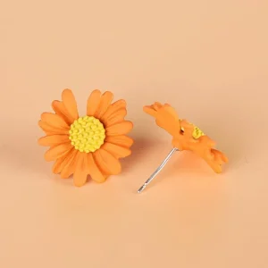 Kukkakorvakorut, FRENCH RIVIERA | Daisy -oranssit kukkanapit