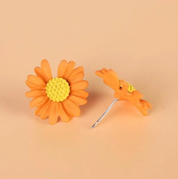 Kukkakorvakorut, FRENCH RIVIERA | Daisy -oranssit kukkanapit