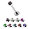 Labret 1,2mm/6mm/3mm kristallipallo