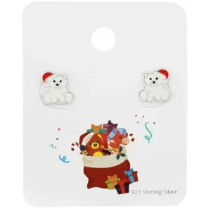 Lasten hopeakorvakorut, Christmas Bear -joulukorvakorut