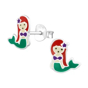 Lasten hopeakorvakorut, Mermaid -merenneitokorvakorut