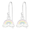 Lasten hopeakorvakorut, Pastel Rainbow -sateenkaarikorvakorut