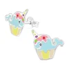 Lasten hopeakorvakorut, Unicorn Cup Cake Whale -valaskorvakorut