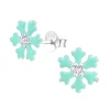 Lasten hopeanapit, Blue Snowflake -lumihiutalekorvakorut
