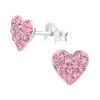 Lasten hopeanapit, Crystal Heart -pinkit kimaltavat sydänkorvakorut