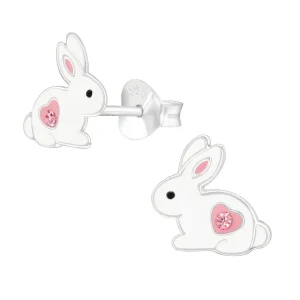 Lasten hopeanapit, Heart Bunnies -pupukorvakorut sydämellä