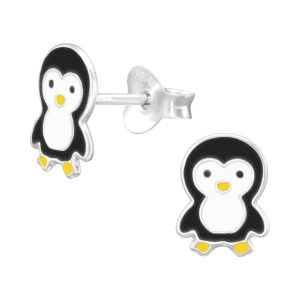 Lasten hopeanapit, Pinguin -pingviini korvakorut