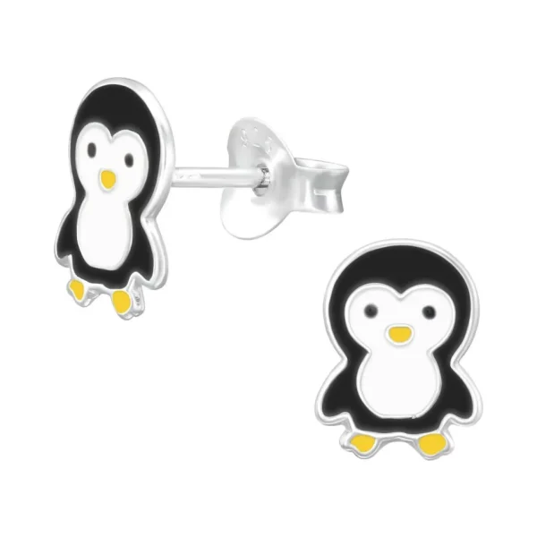 Lasten hopeanapit, Pinguin -pingviini korvakorut