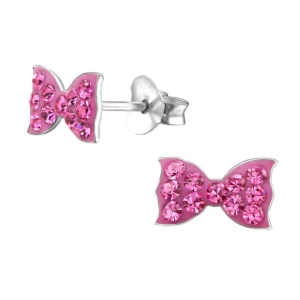 Lasten hopeanapit, Sparkly Bow -kimaltavat rusettikorvakorut