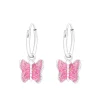 Lasten hopearenkaat, Shiny Butterfly -pinkit perhoskorvakorut