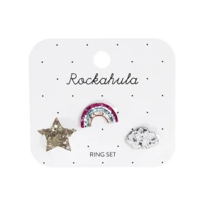 Lasten sormussetti, Rockahula KIDS | Rainbow Star Ring Set
