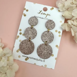LEMPI®-korvakorut, Ilona (ruusukultainen kimallus)