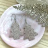 LEMPI-korvakorut, Joulukuusi (ruusukulta glitter)