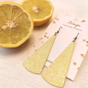 LEMPI-korvakorut, Kajo (keltainen glitter)