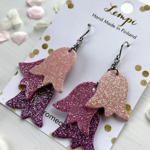 LEMPI®-korvakorut, Keto (vaaleanpunainen-pinkki-lila)