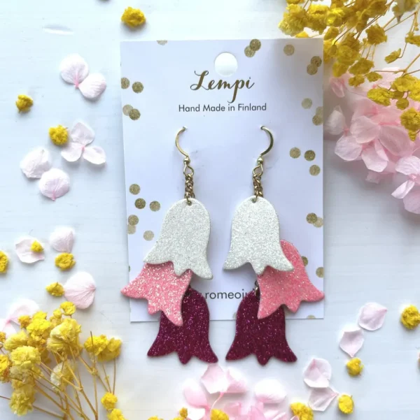 LEMPI®-korvakorut, Keto (valkoinen-pinkki-fuksia)