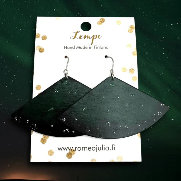 LEMPI-korvakorut, Lapin lumoa (uniikit maalatut korvakorut 1/4)