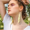 LEMPI-korvakorut, Laura (keltainen glitter, kolmiosainen)