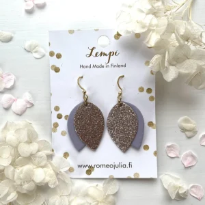 LEMPI®-korvakorut, Nuppu (laventeli-ruusukulta)