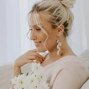LEMPI-korvakorut, Onni (laventeli-minttu-vaaleanpunainen)