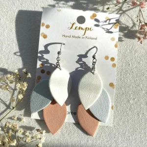 LEMPI-korvakorut, Pikku Vilja (valko-vaaleansini-vaaleanpunainen)