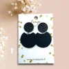LEMPI®-korvakorut, Tilda -koko S (matta musta - glitter musta)