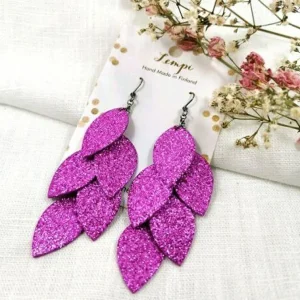 LEMPI-korvakorut, Vilja (pinkki glitter)