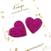 LEMPI-korvanapit, Lempi (fuksia glitter)