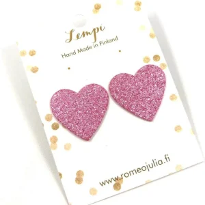 LEMPI-korvanapit, Lempi (pinkki glitter)