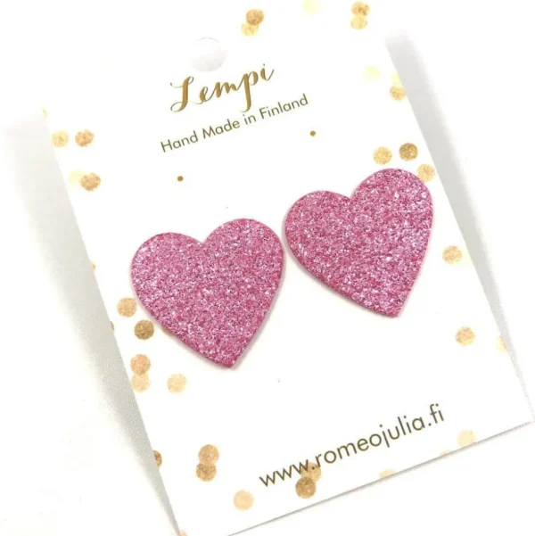 LEMPI-korvanapit, Lempi (pinkki glitter)