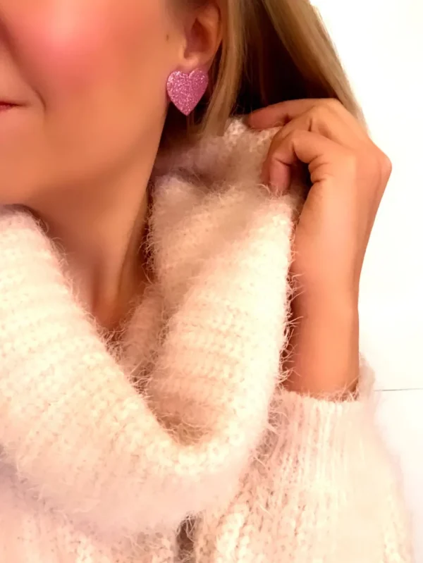 LEMPI-korvanapit, Lempi (pinkki glitter)