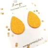 LEMPI-korvanapit, Pisara XL (aprikoosi glitter)