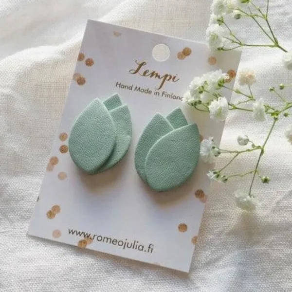 LEMPI-korvanapit, Tulppaani (mintunvihreä)