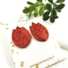 LEMPI-korvanapit, Tulppaani (punainen glitter)